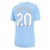 Camisa de Futebol Manchester City Bernardo Silva #20 Equipamento Principal Mulheres 2023-24 Manga Curta